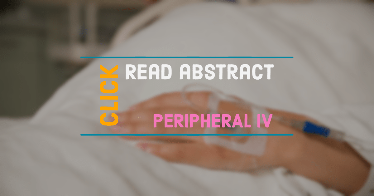 Peripheral intravenous catheter cannulation in older patients